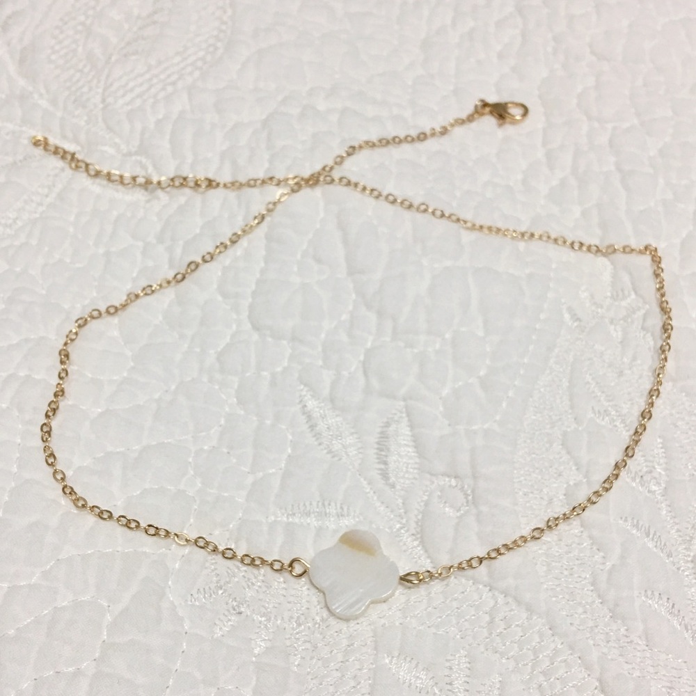 Opal Clover Necklace